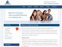 Tablet Screenshot of bigcitytutoring.com